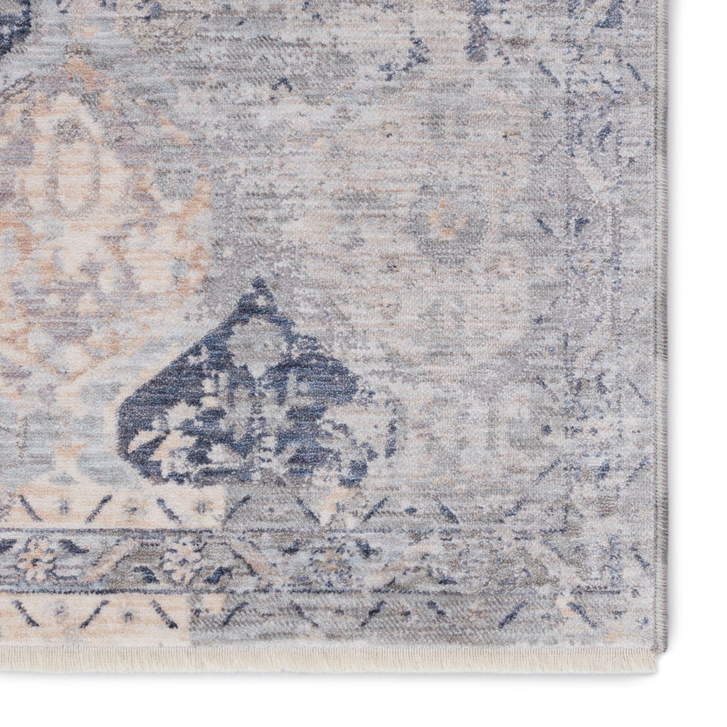 Jaipur Living Rune Trellis Gray/ Navy Area Rug (8'X10')