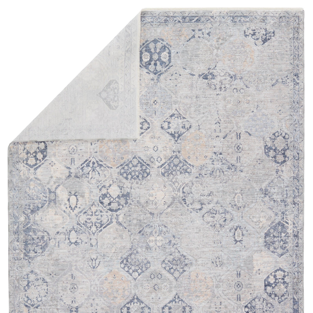 Jaipur Living Rune Trellis Gray/ Navy Area Rug (5'X8')