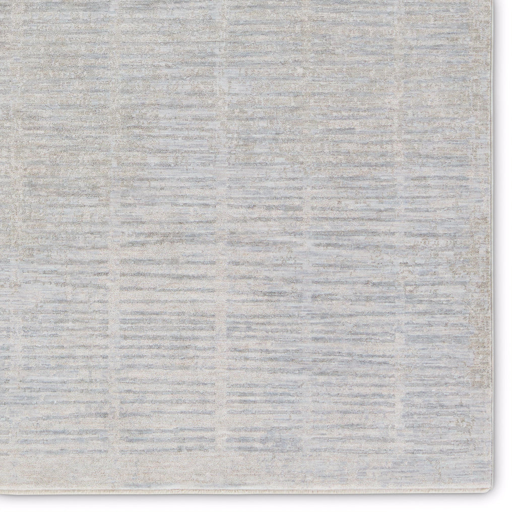 Jaipur Living Dounia Striped Light Gray/ Blue Area Rug (8'X10')