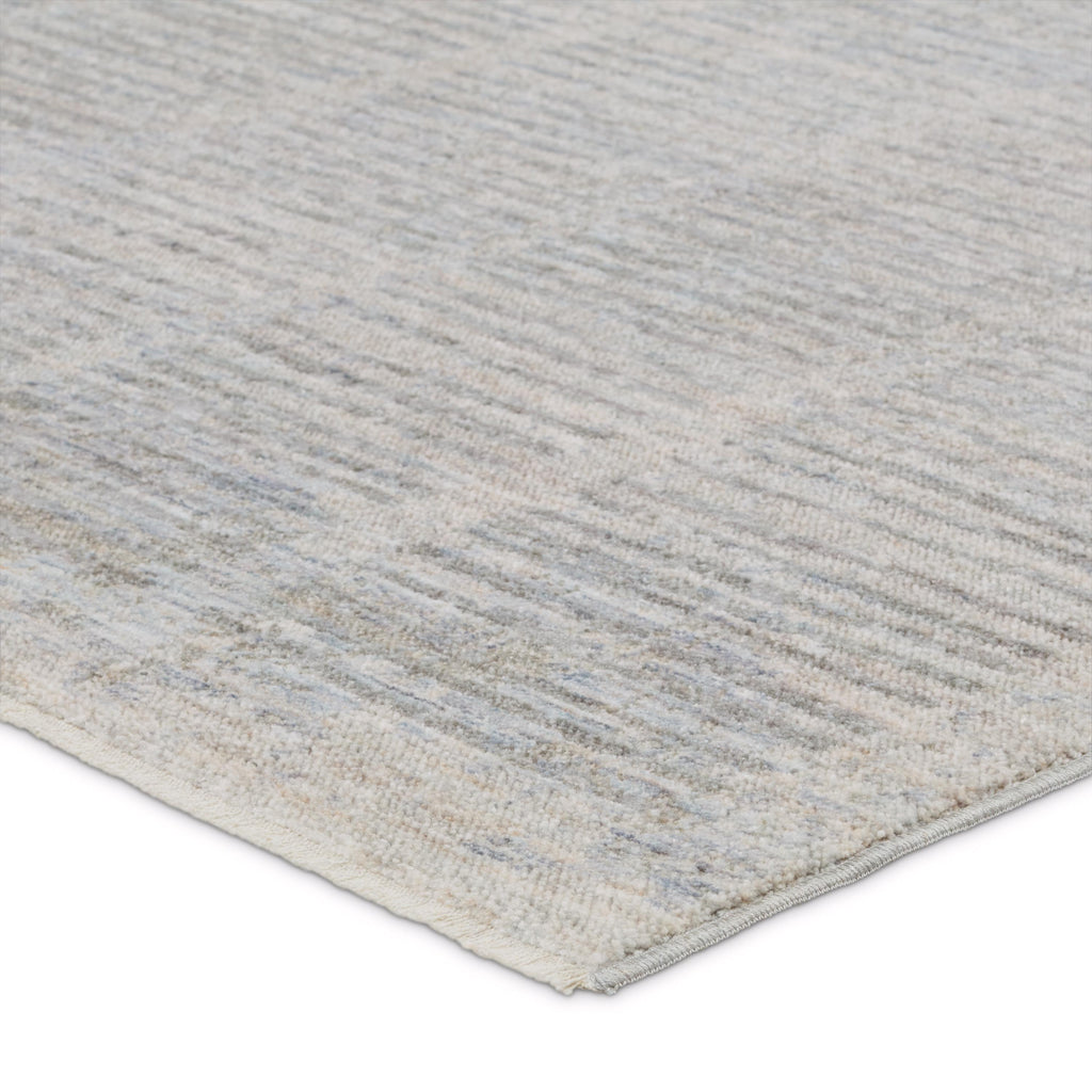 Jaipur Living Dounia Striped Light Gray/ Blue Runner Rug (3'X12')