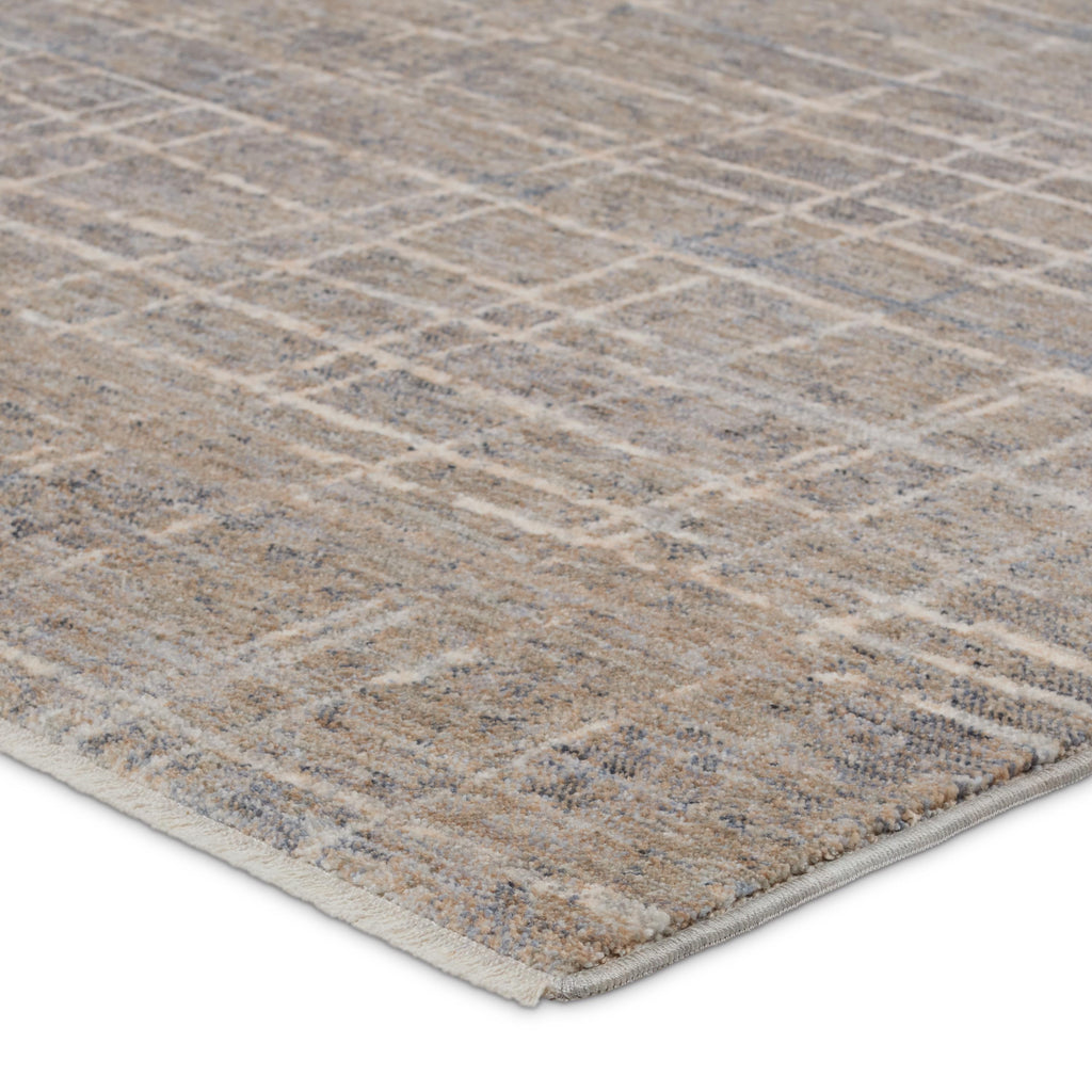 Jaipur Living Pinon Striped Silver/ Taupe Area Rug (5'X8')