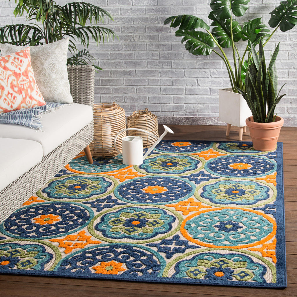 Jaipur Living Tela Indoor/ Outdoor Medallion Multicolor Area Rug (8'8"X11'10")