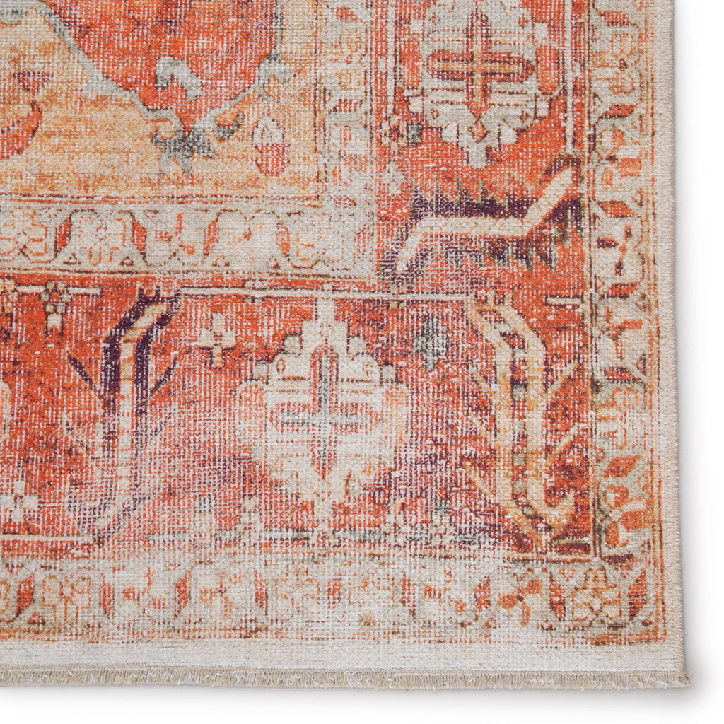 Jaipur Living Rhoda Medallion Orange/ Ivory Area Rug (8'10"X11'9")