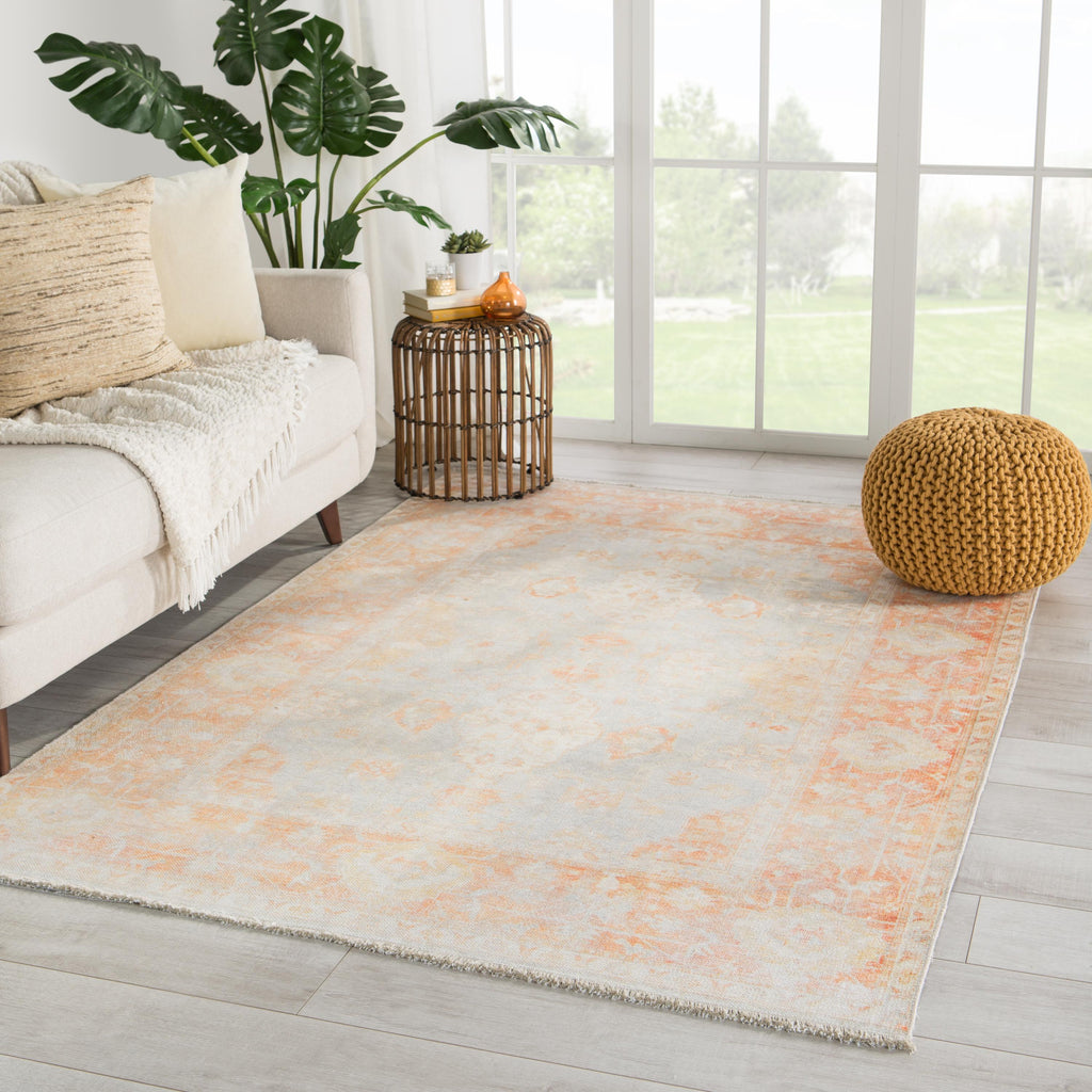 Jaipur Living Patrin Oriental Orange/ Light Gray Area Rug (4'X6')