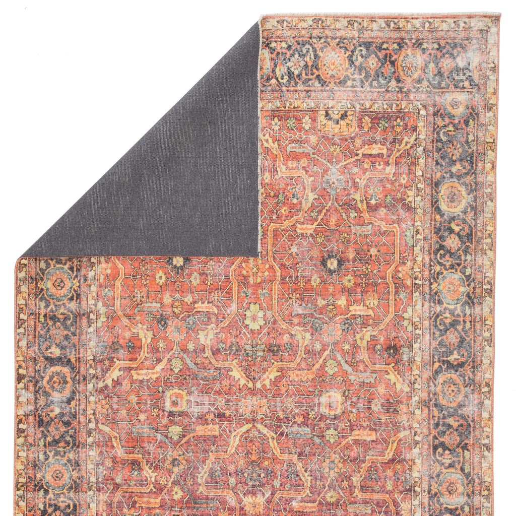 Jaipur Living Avonlea Oriental Blue/ Orange Area Rug (4'X6')