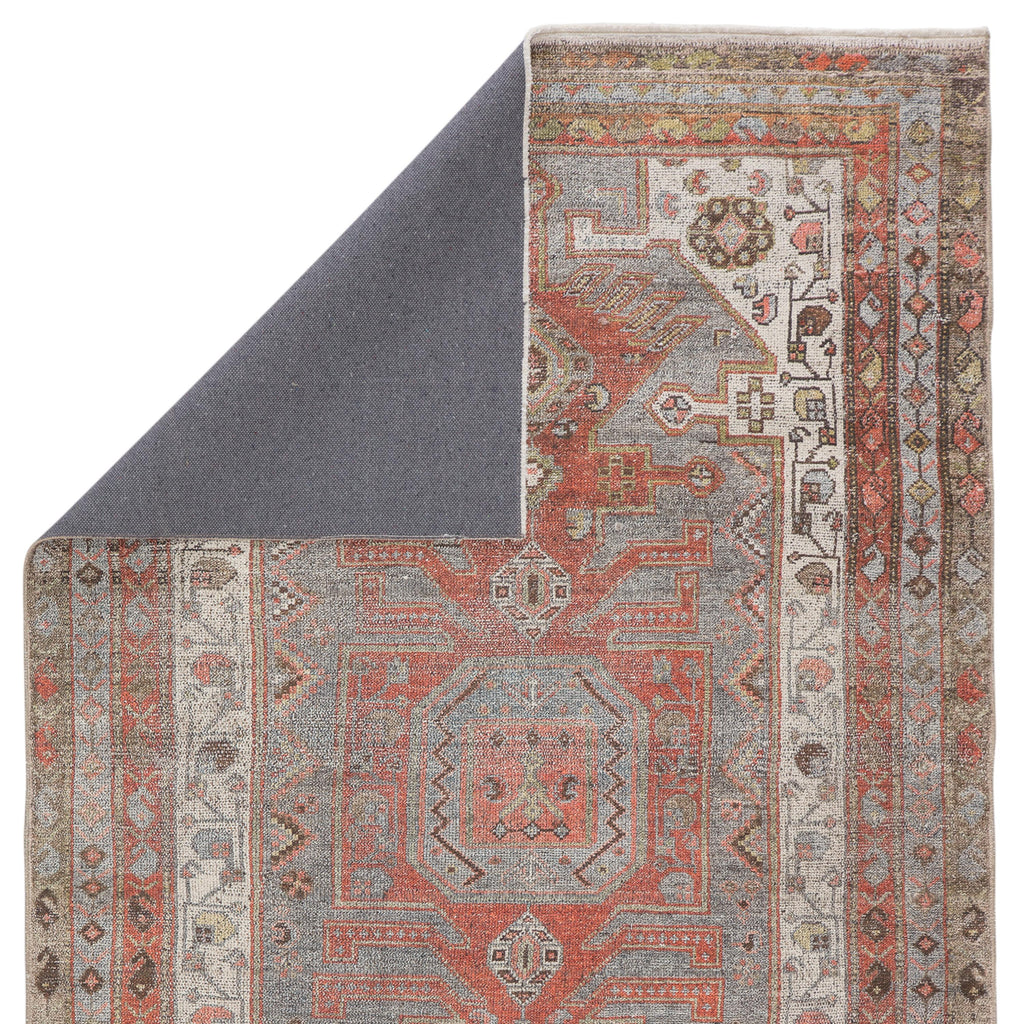 Jaipur Living Palazza Medallion Gray/ Orange Area Rug (8'10"X11'9")