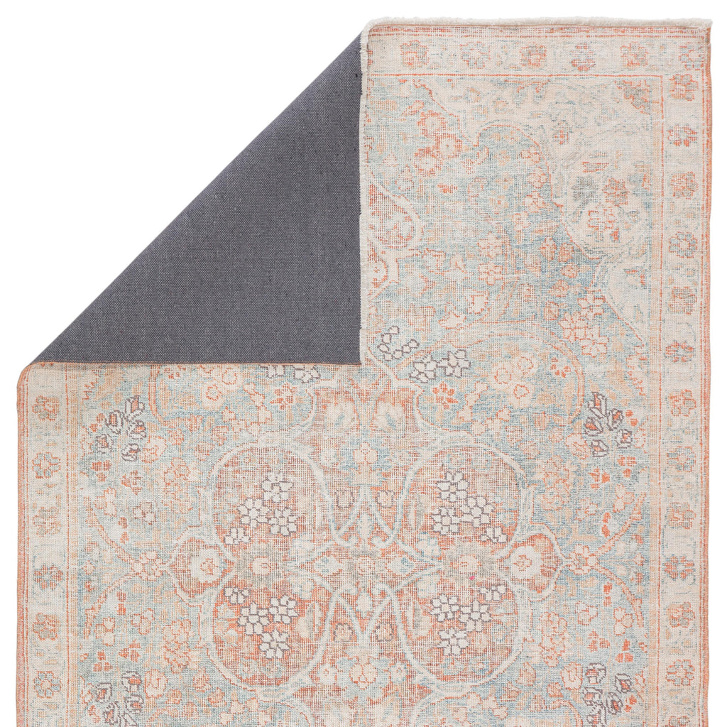 Jaipur Living Fay Medallion Orange/ Light Blue Area Rug (5'X8')