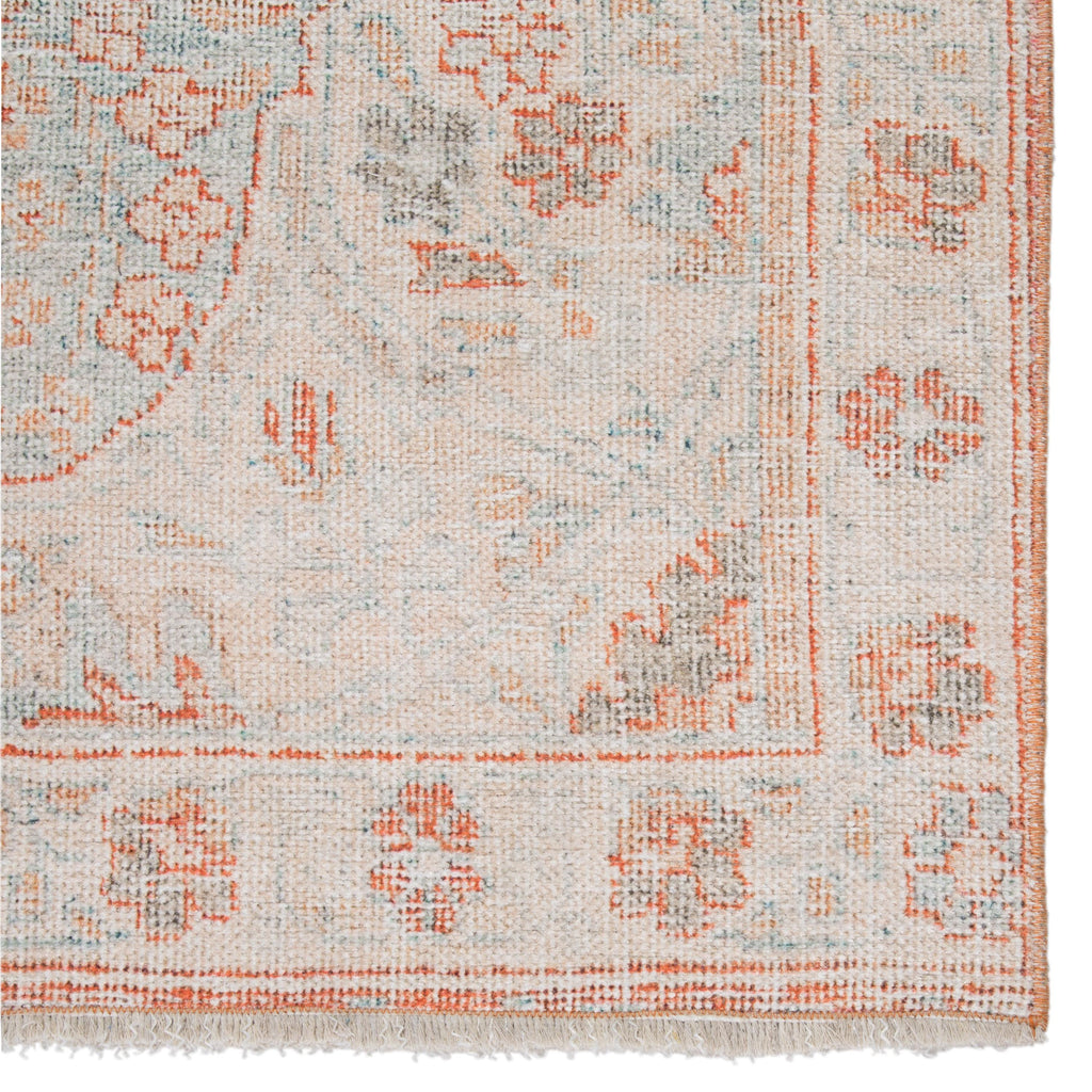 Jaipur Living Fay Medallion Orange/ Light Blue Area Rug (5'X8')