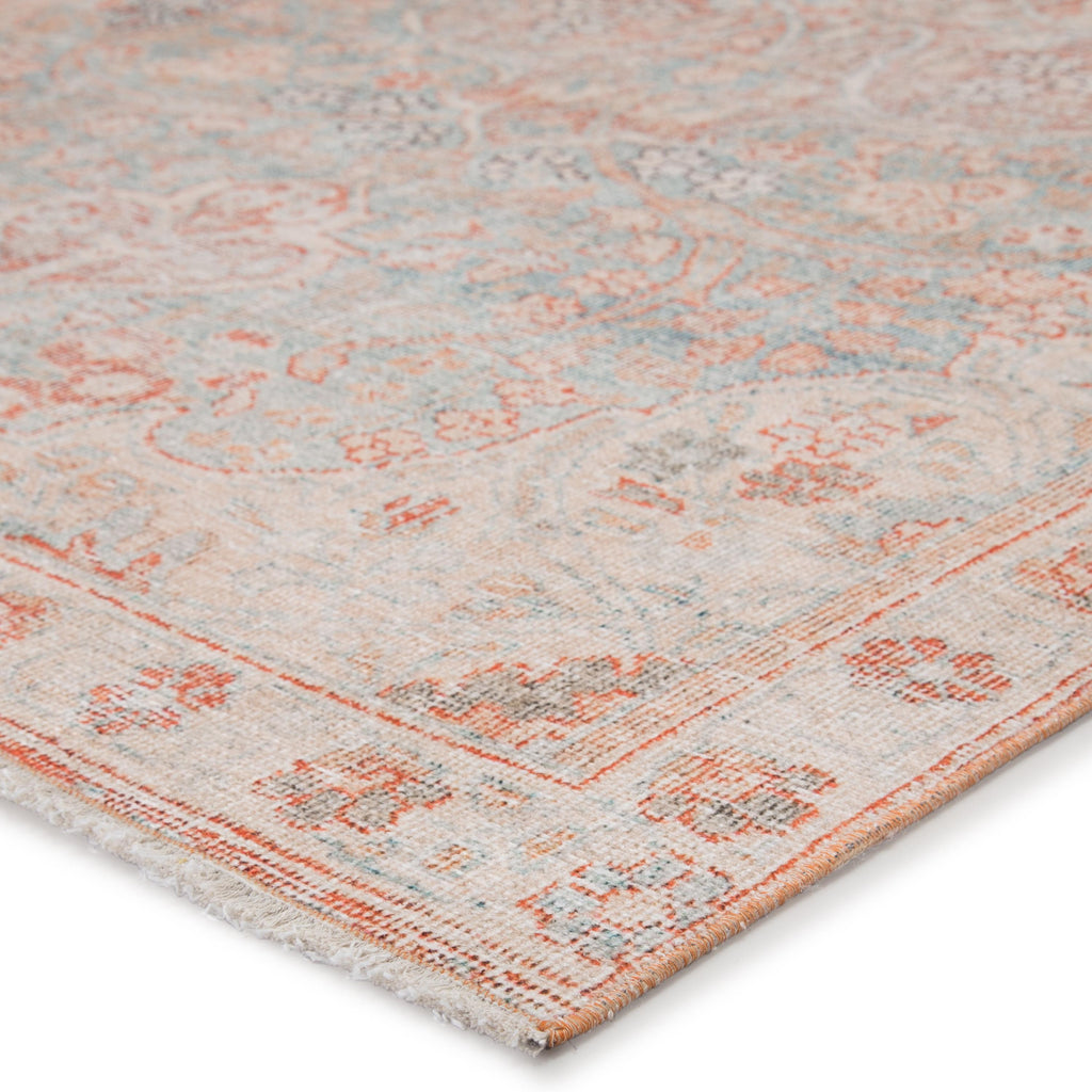 Jaipur Living Fay Medallion Orange/ Light Blue Area Rug (7'10"X9'10")