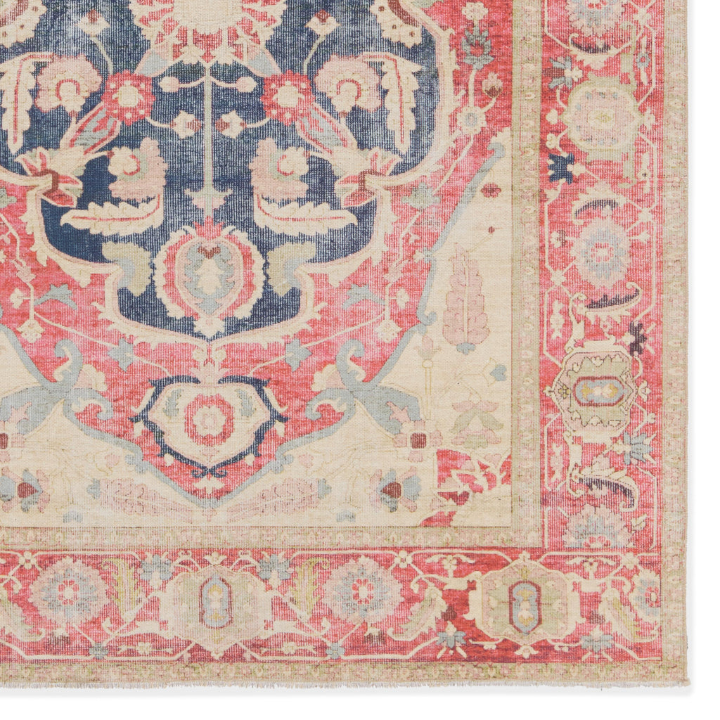 Jaipur Living Kadi Medallion Red/ Blue Area Rug (6'X9')