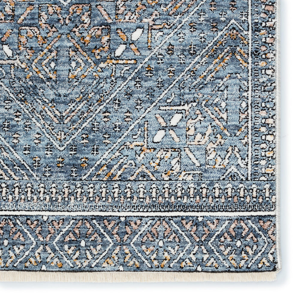 Jaipur Living Talos Trellis Blue/ Gold Runner Rug (3'X10')