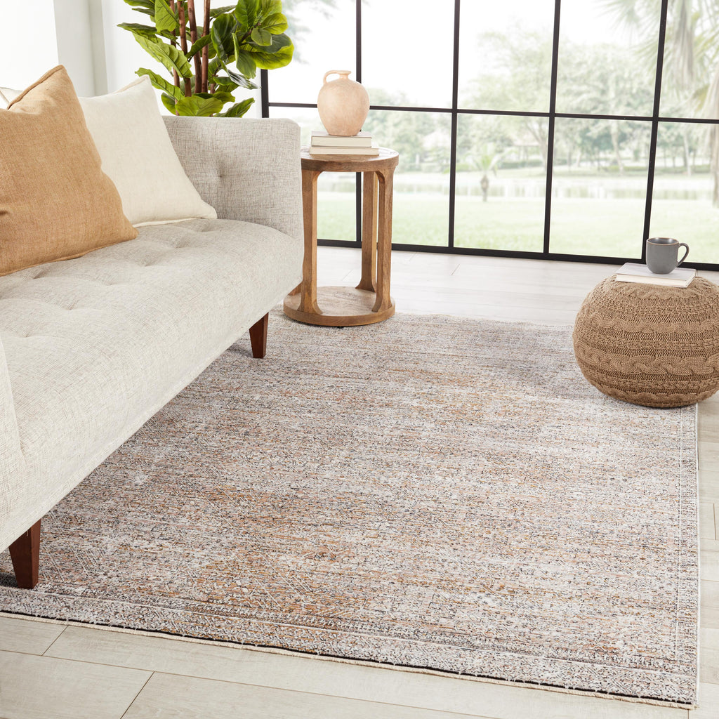 Jaipur Living Talos Trellis Tan/ Gold Area Rug (9'X12'4")