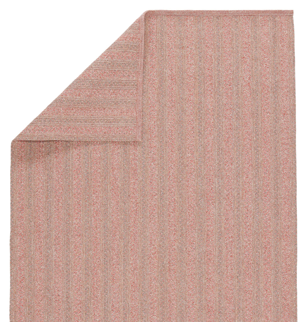 Jaipur Living Topsail Indoor/ Outdoor Striped Rose/ Taupe Area Rug (2'X3')