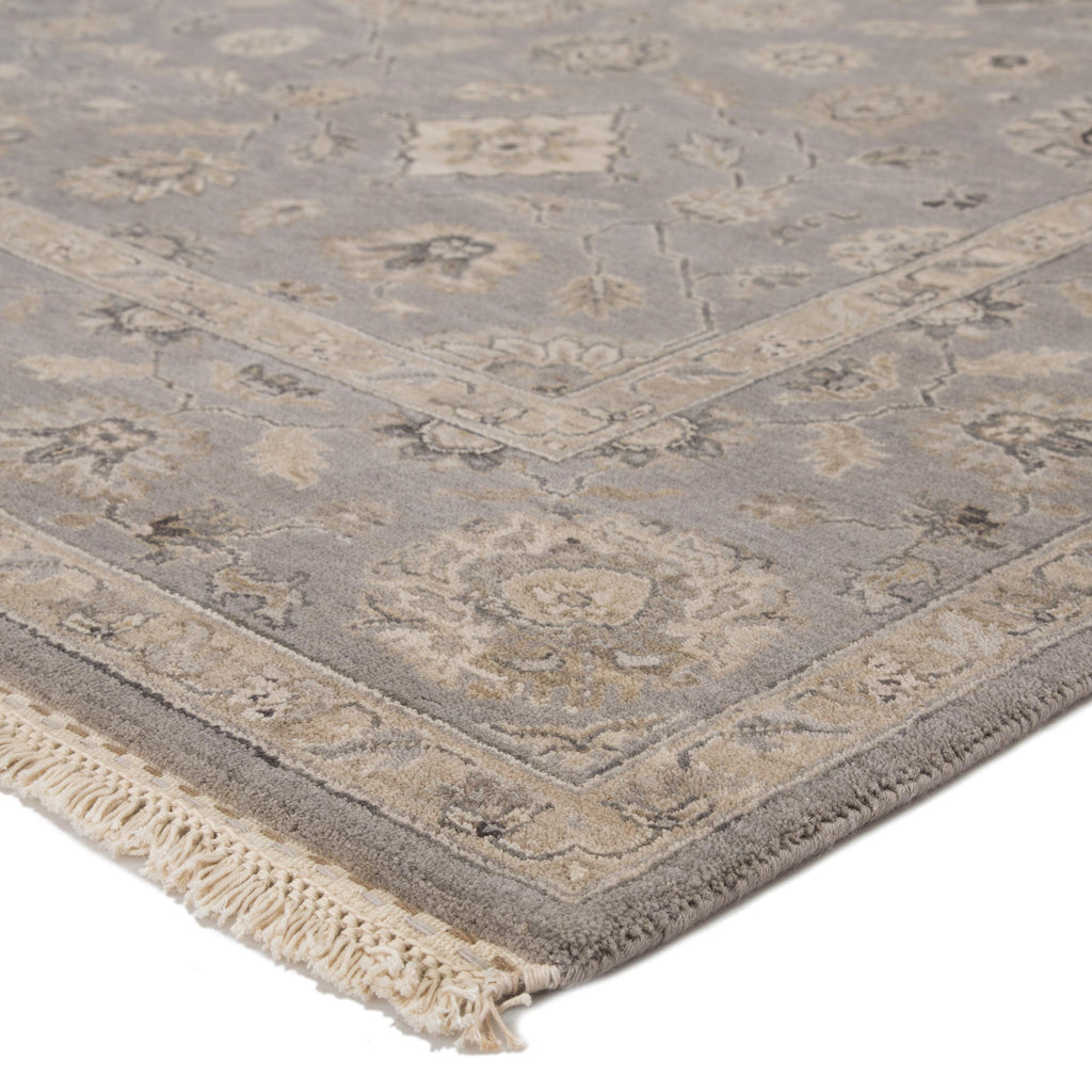 Jaipur Living Riverton Hand-Knotted Medallion Gray/ Tan Area Rug (9'X12')