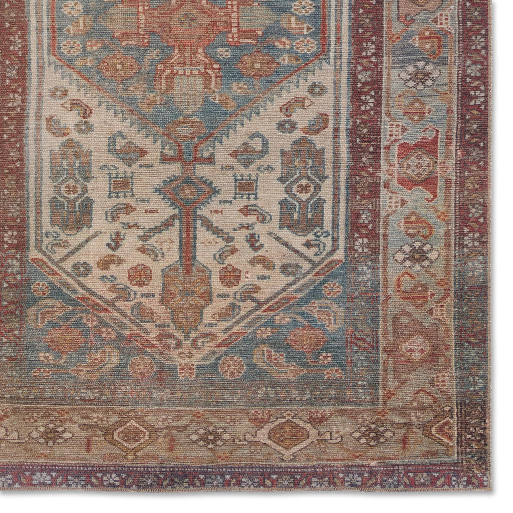 Jaipur Living Arkansas Medallion Blue/ Red Area Rug (4'X6')