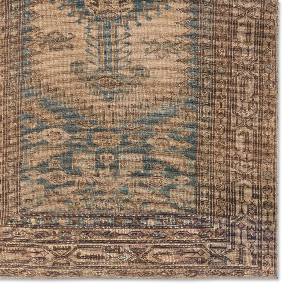 Jaipur Living Reeves Medallion Brown/ Blue Area Rug (2'X3')