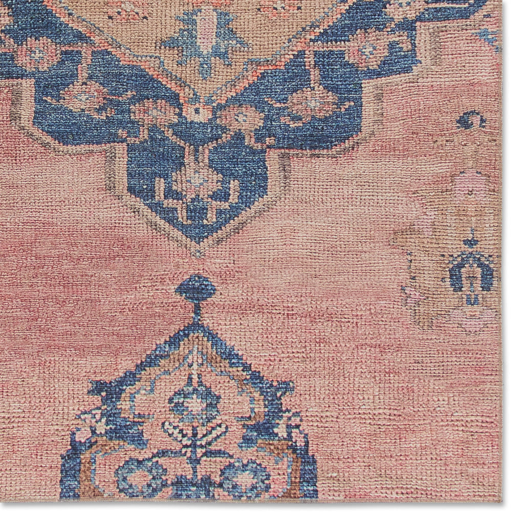 Jaipur Living Clanton Medallion Pink/ Blue Runner Rug (3'X12')