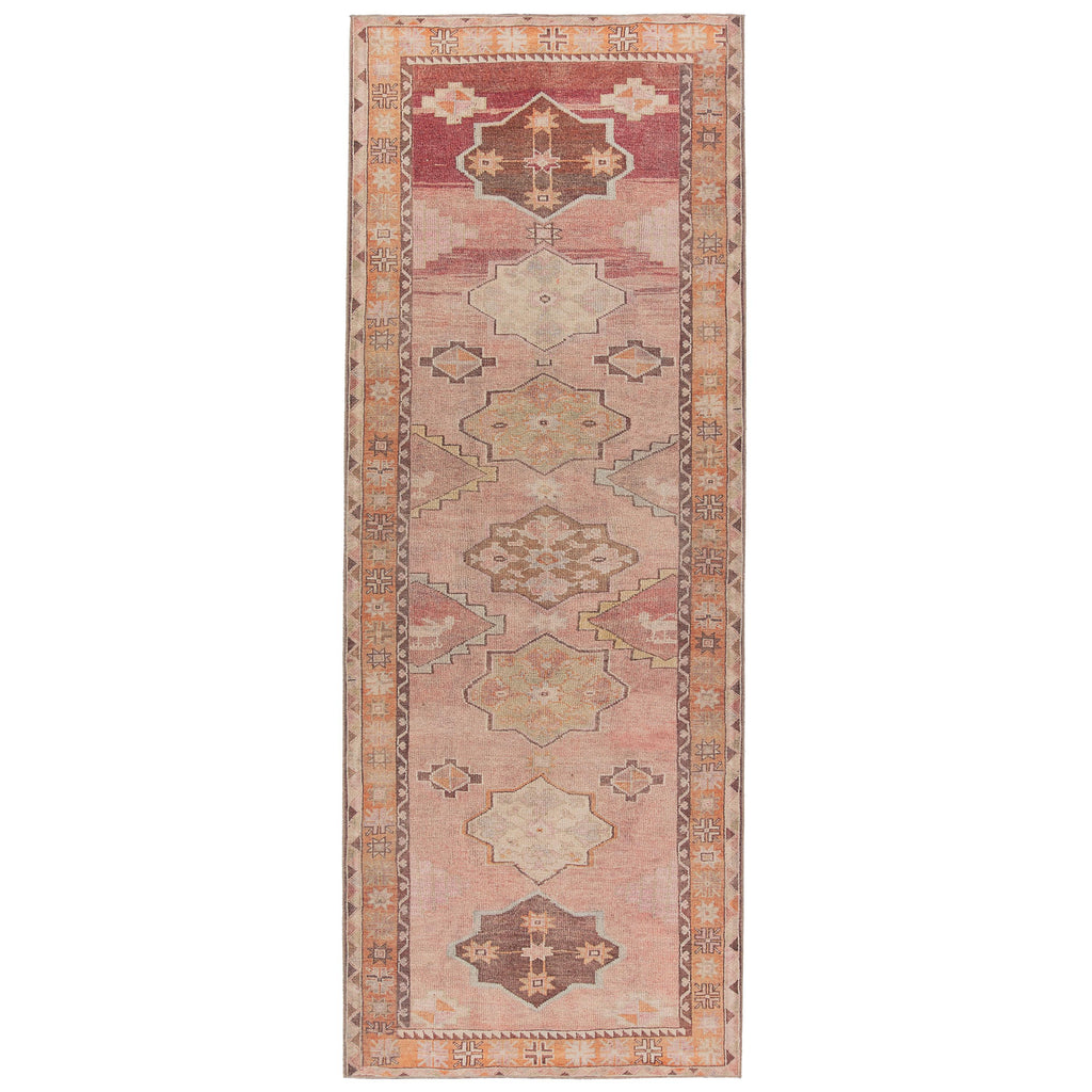 Jaipur Living Jesse Medallion Orange/ Pink Runner Rug (2'X6')