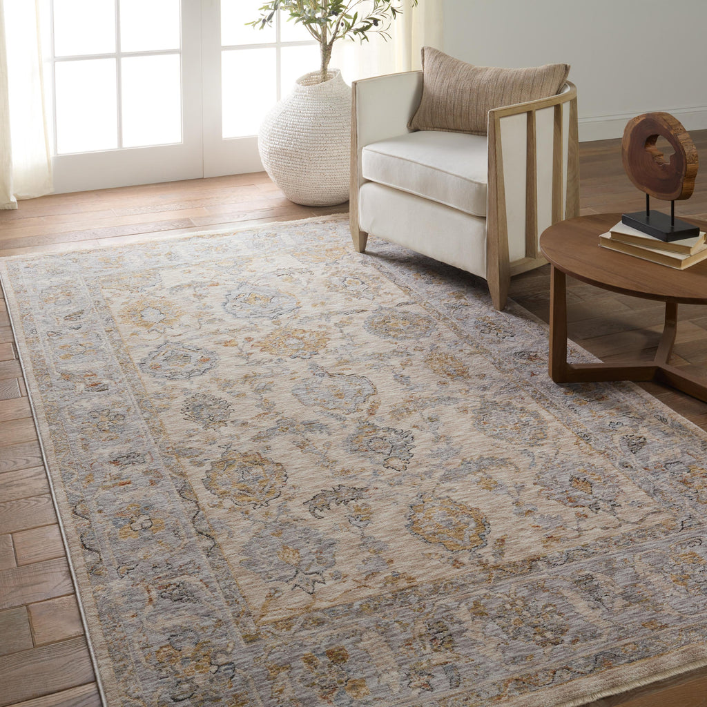 Jaipur Living Anola Medallion Gray/ Beige Area Rug (4'X6')