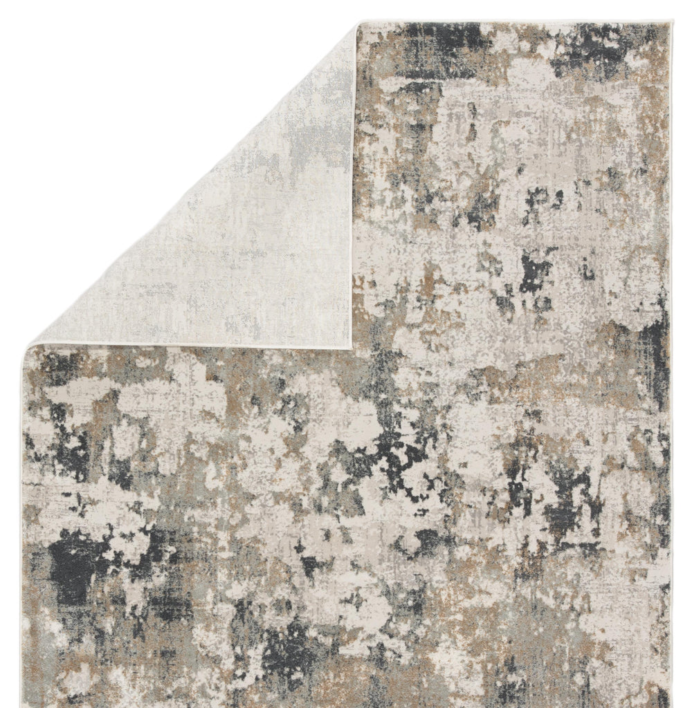 Jaipur Living Lynne Abstract White/ Slate Area Rug (11'10"X14')