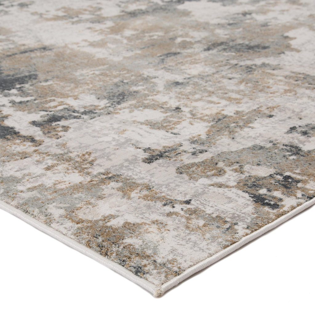 Jaipur Living Lynne Abstract White/ Slate Area Rug (5'3"X7'6")