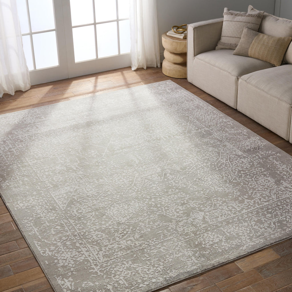 Jaipur Living Lianna Abstract Gray/ White Area Rug (11'10"X14')