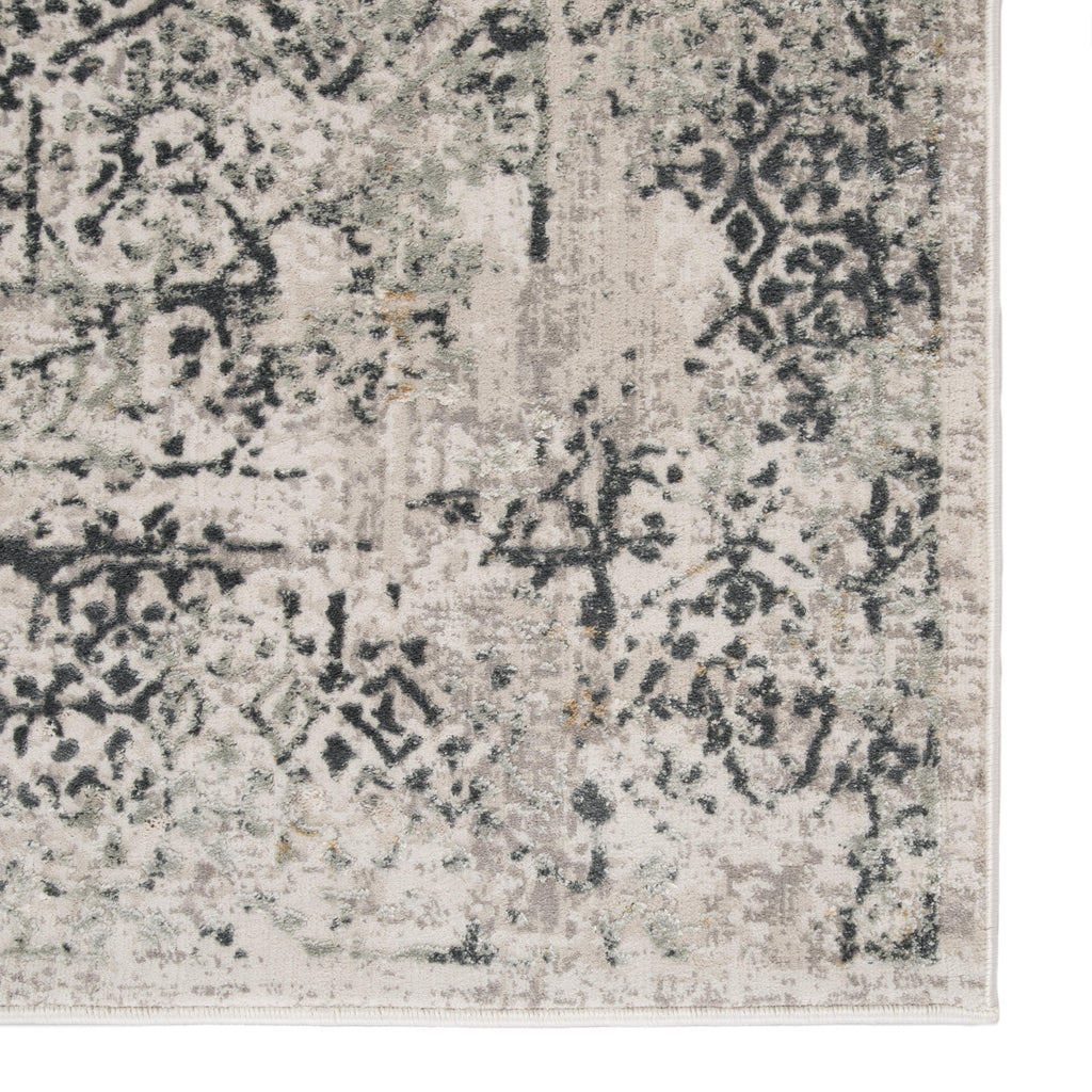 Jaipur Living Yvie Abstract White/ Gray Area Rug (5'3"X7'6")