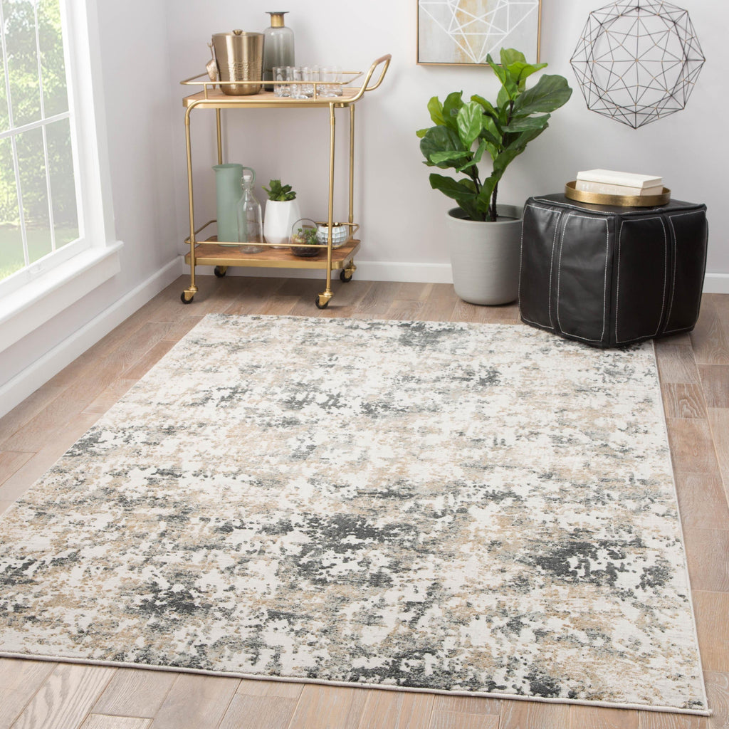 Jaipur Living Arvo Abstract White/ Dark Gray Area Rug (11'10"X14')