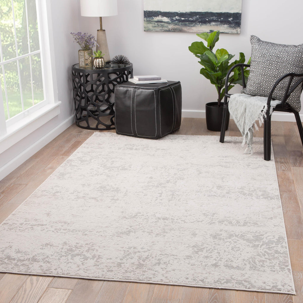 Jaipur Living Alonsa Abstract Gray/ White Area Rug (11'10"X14')