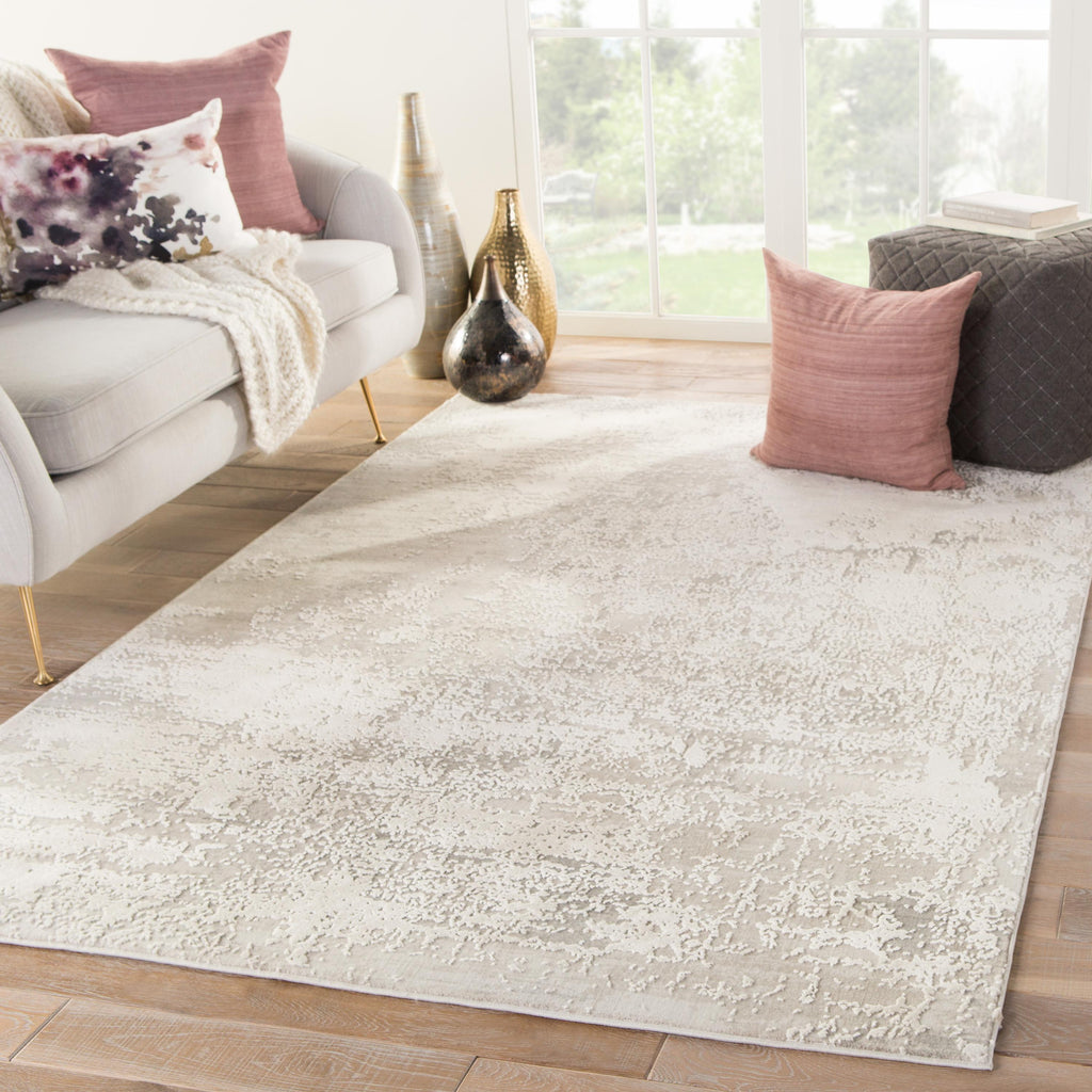 Jaipur Living Brixt Abstract Gray/ Ivory Area Rug (5'3"X7'6")