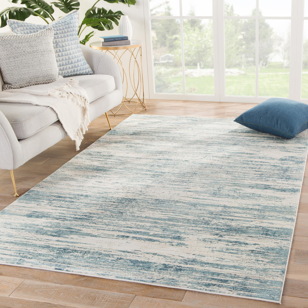 Jaipur Living Heaston Abstract Blue/ Ivory Area Rug (9'2"X11'9")