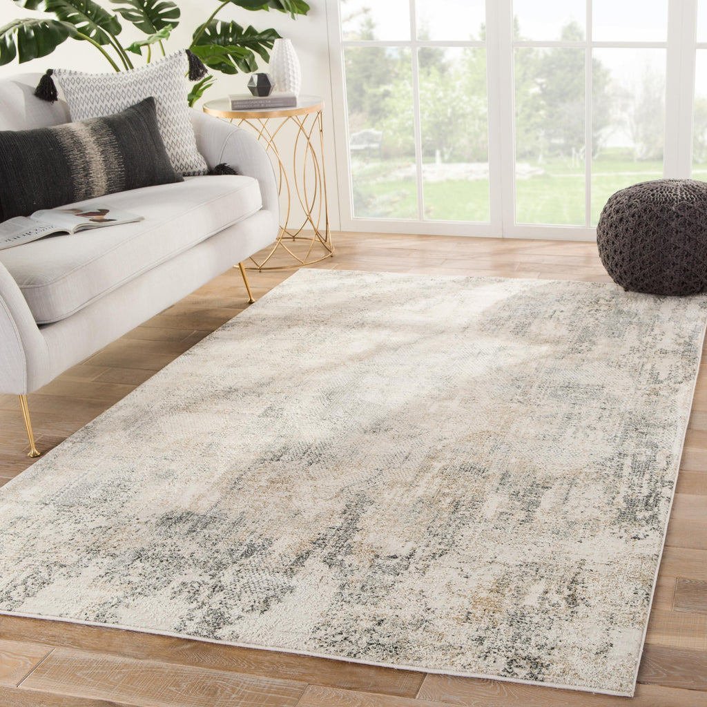 Jaipur Living Ramsey Medallion Gray/ Gold Area Rug (11'10"X14')