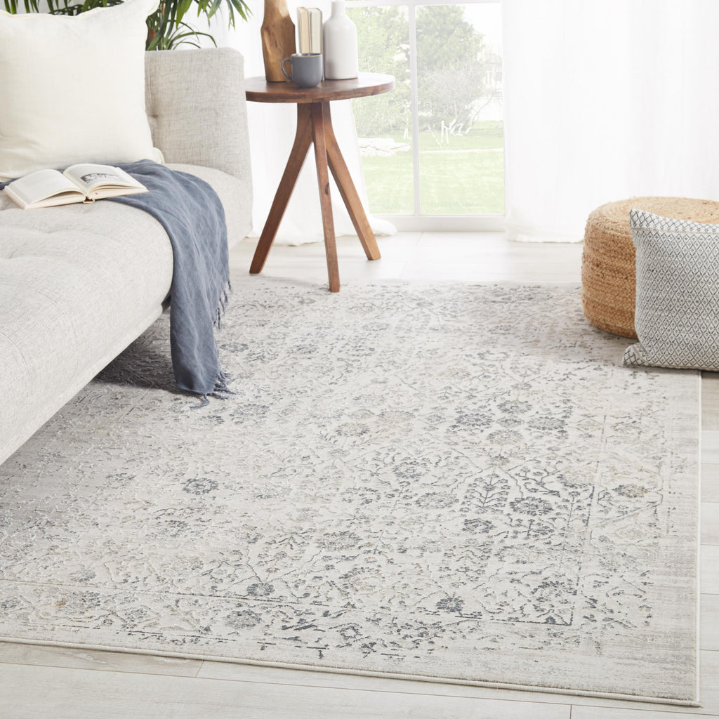 Jaipur Living Jasiel Trellis Gray/ Ivory Area Rug (11'10"X14')