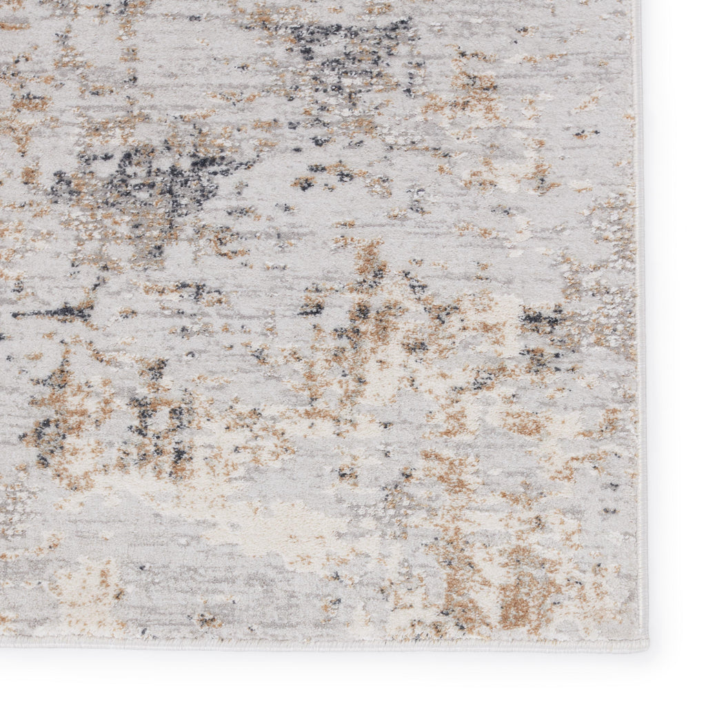 Jaipur Living Alcina Abstract Light Gray/ Gold Area Rug (6'7"X9'6")