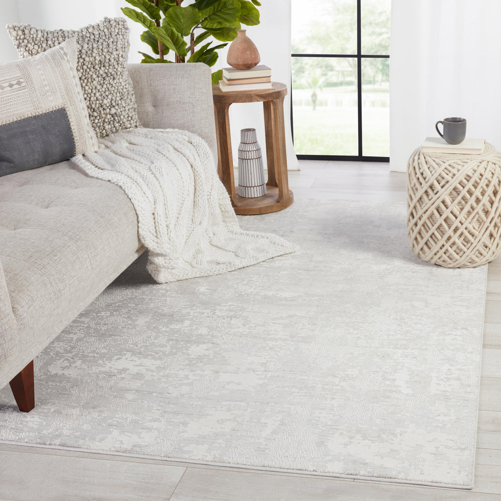 Jaipur Living Alcina Abstract Light Gray/ Cream Area Rug (3'11"X5'11")