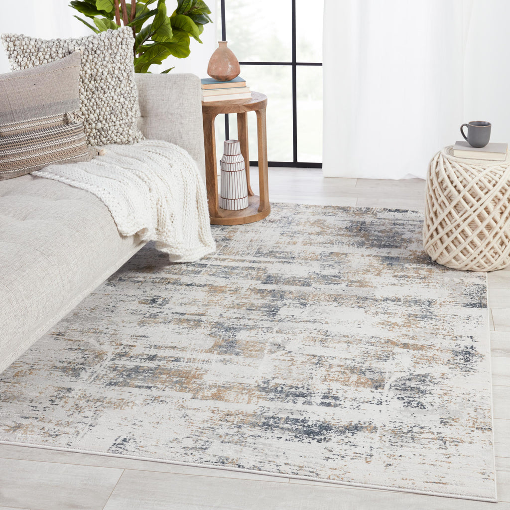 Jaipur Living Gesine Abstract Light Gray/ Gold Area Rug (3'11"X5'11")