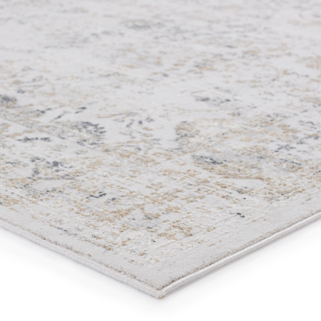 Jaipur Living Vida Abstract Light Gray/ Gold Area Rug (6'7"X9'6")