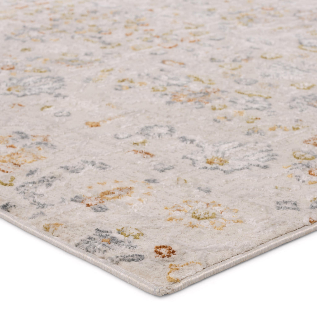 Jaipur Living Waverly Floral White/ Light Gray Area Rug (6'7"X9'6")