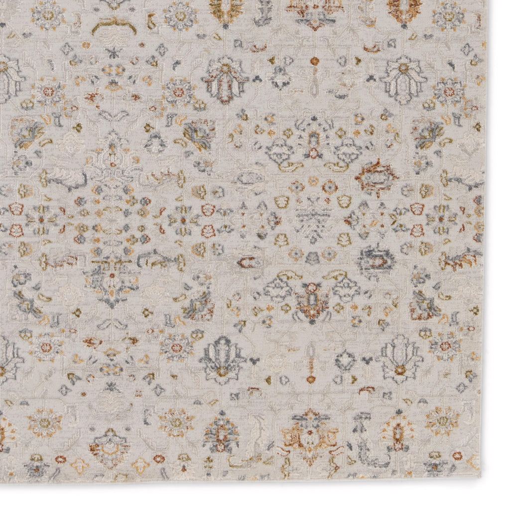 Jaipur Living Waverly Floral White/ Light Gray Area Rug (6'7"X9'6")