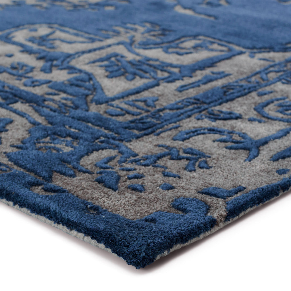 Jaipur Living Alvea Handmade Medallion Blue/ Gray Area Rug (8'X10')