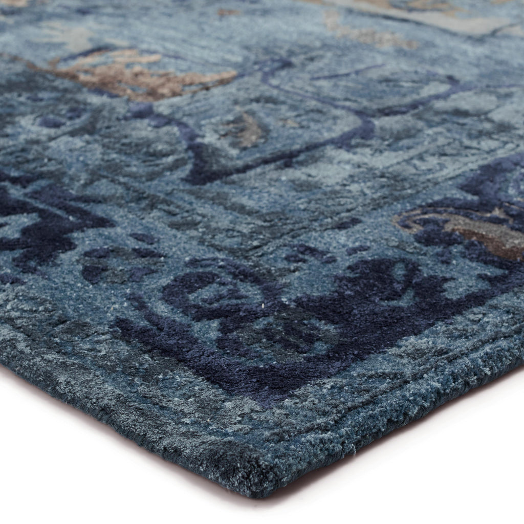 Jaipur Living Margot Handmade Medallion Blue/ Gray Area Rug (10'X14')