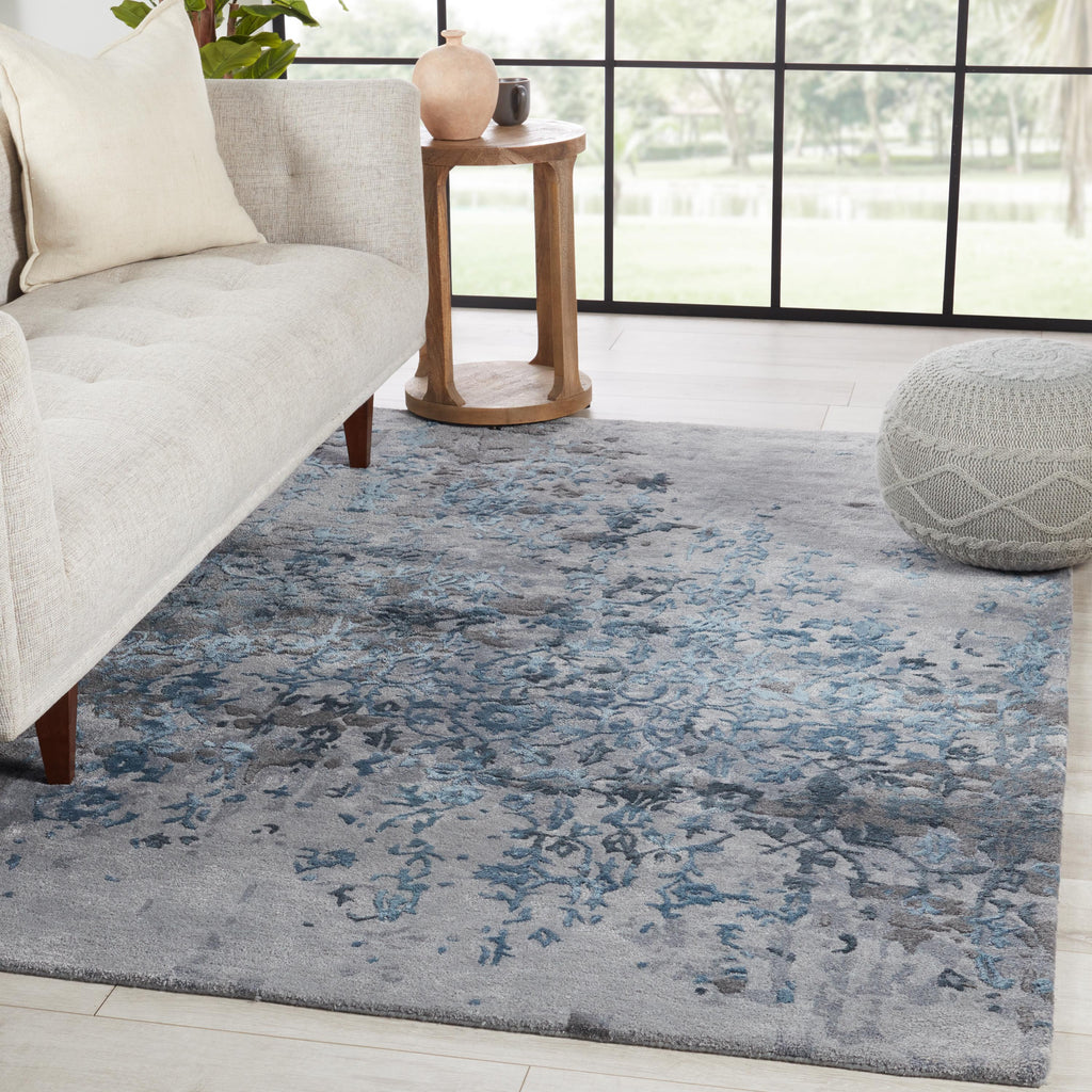 Jaipur Living Ballare Handmade Abstract Blue/ Gray Area Rug (8'X10')