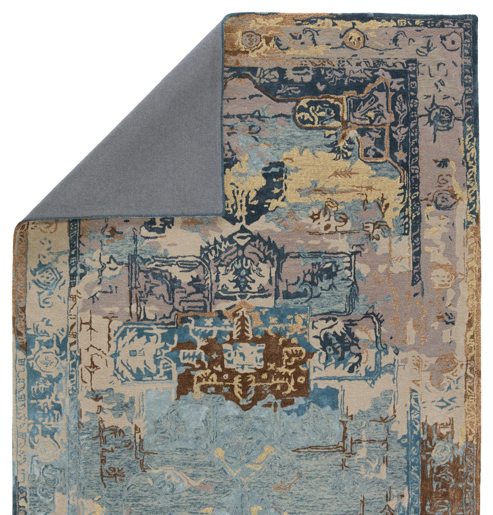 Jaipur Living Forza Handmade Medallion Blue/ Gray Area Rug (6'X9')