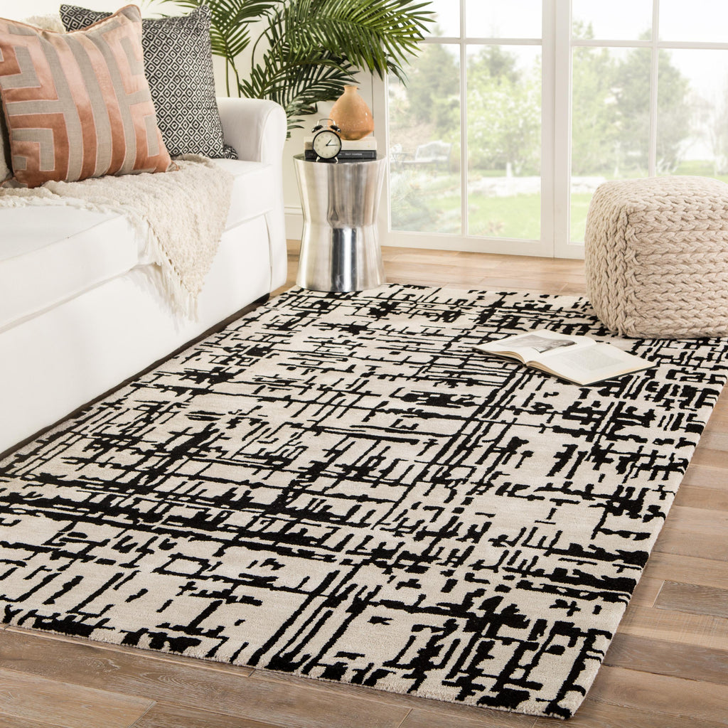 Jaipur Living Pals Handmade Trellis Cream/ Black Area Rug (5'X8')