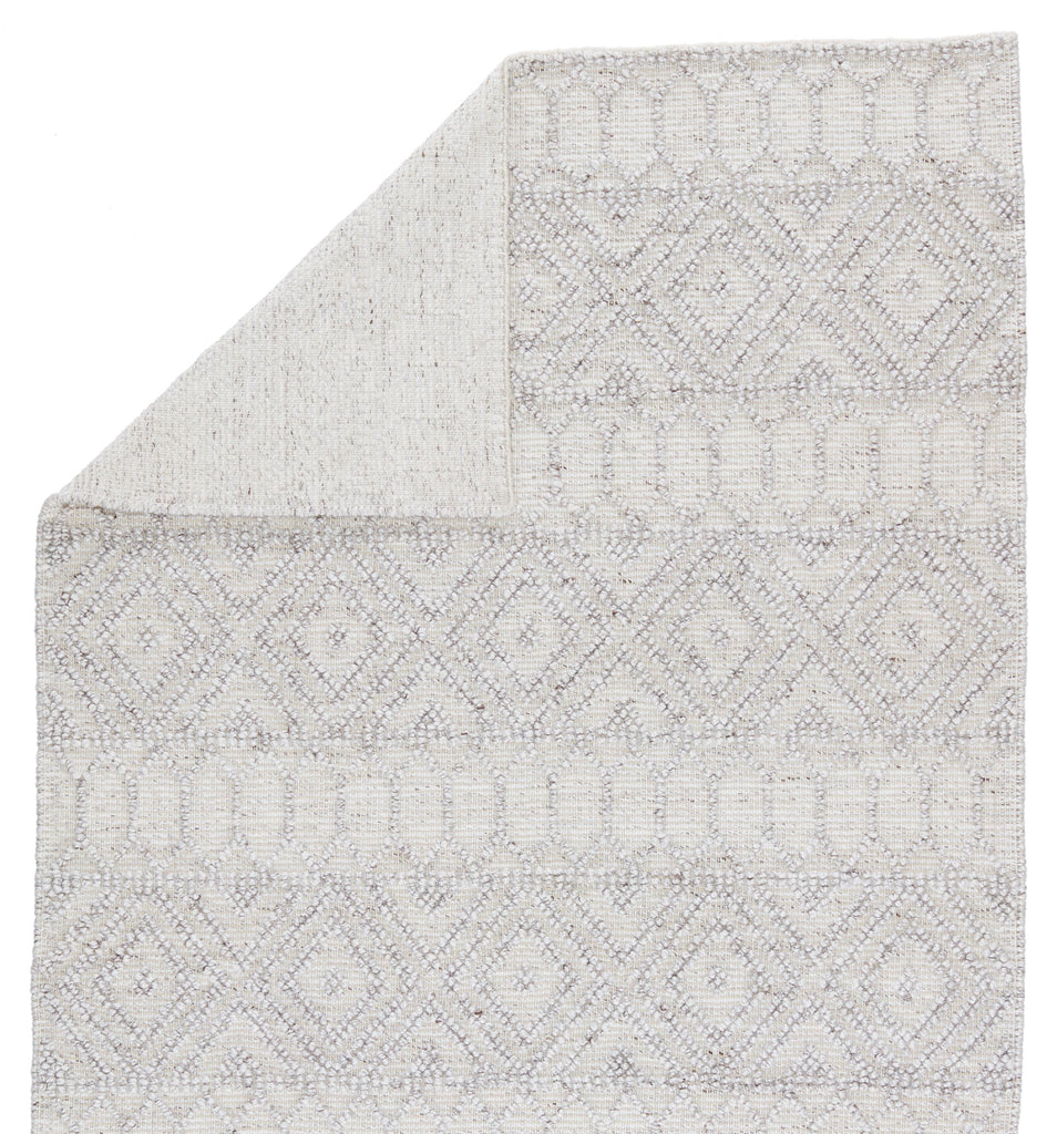 Jaipur Living Ismene Indoor/ Outdoor Trellis Light Gray/ White Runner Rug (2'6"X8')