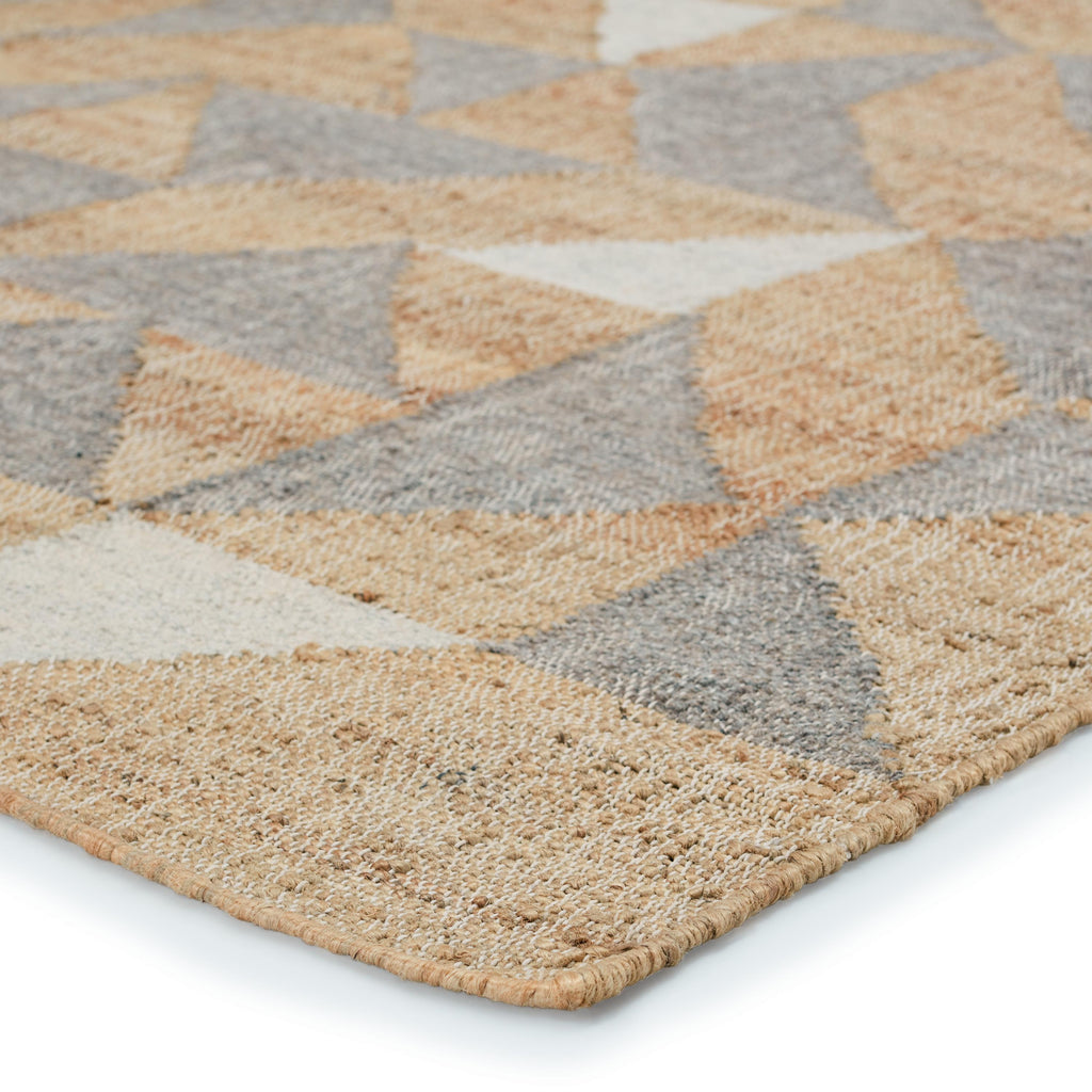 Jaipur Living Utah Handmade Geometric Beige/ Gray Area Rug (8'10"X11'9")