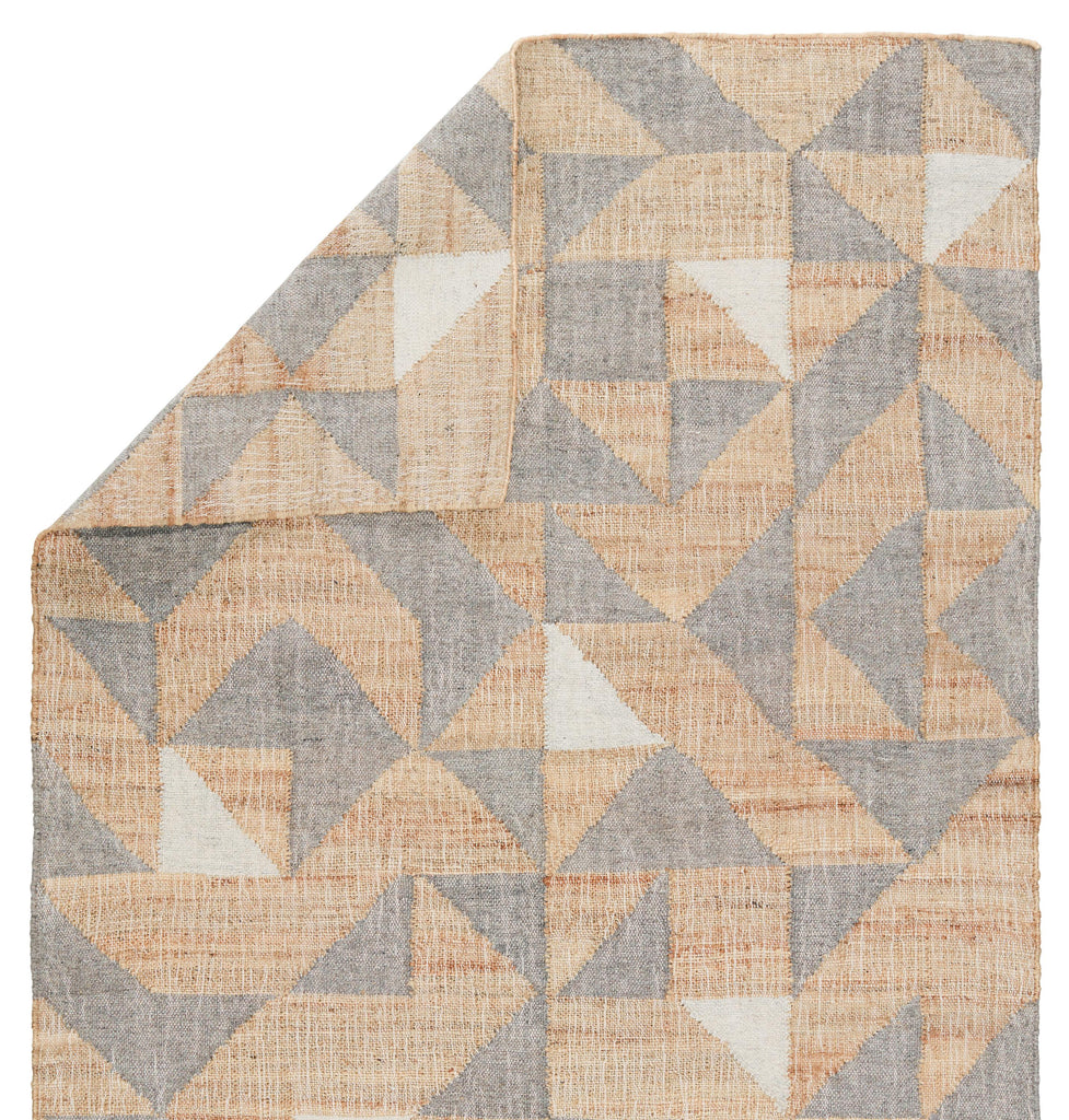 Jaipur Living Utah Handmade Geometric Beige/ Gray Runner Rug (3'X10')