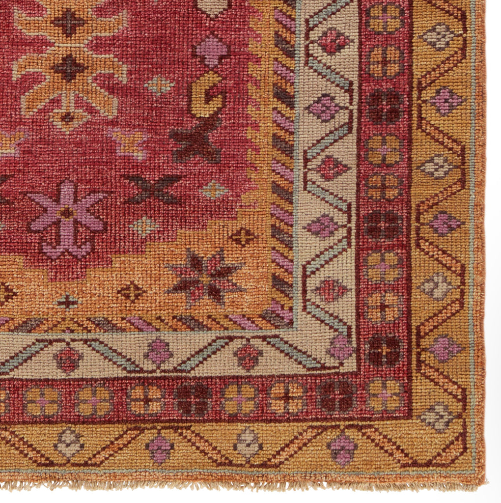 Jaipur Living Kyrie Hand-Knotted Floral Red/ Yellow Area Rug (8'X10')