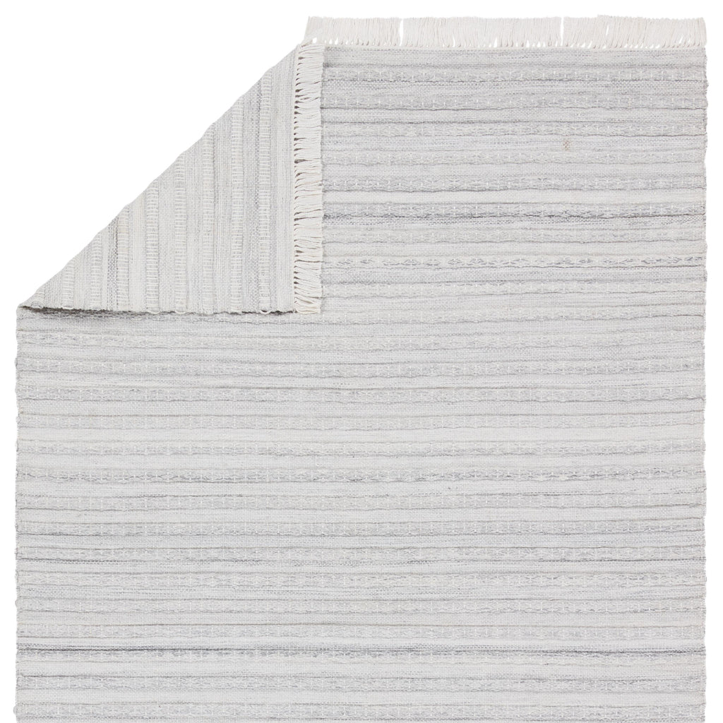 Jaipur Living Torre Indoor/ Outdoor Solid Light Gray/ Cream Area Rug (2'X3')