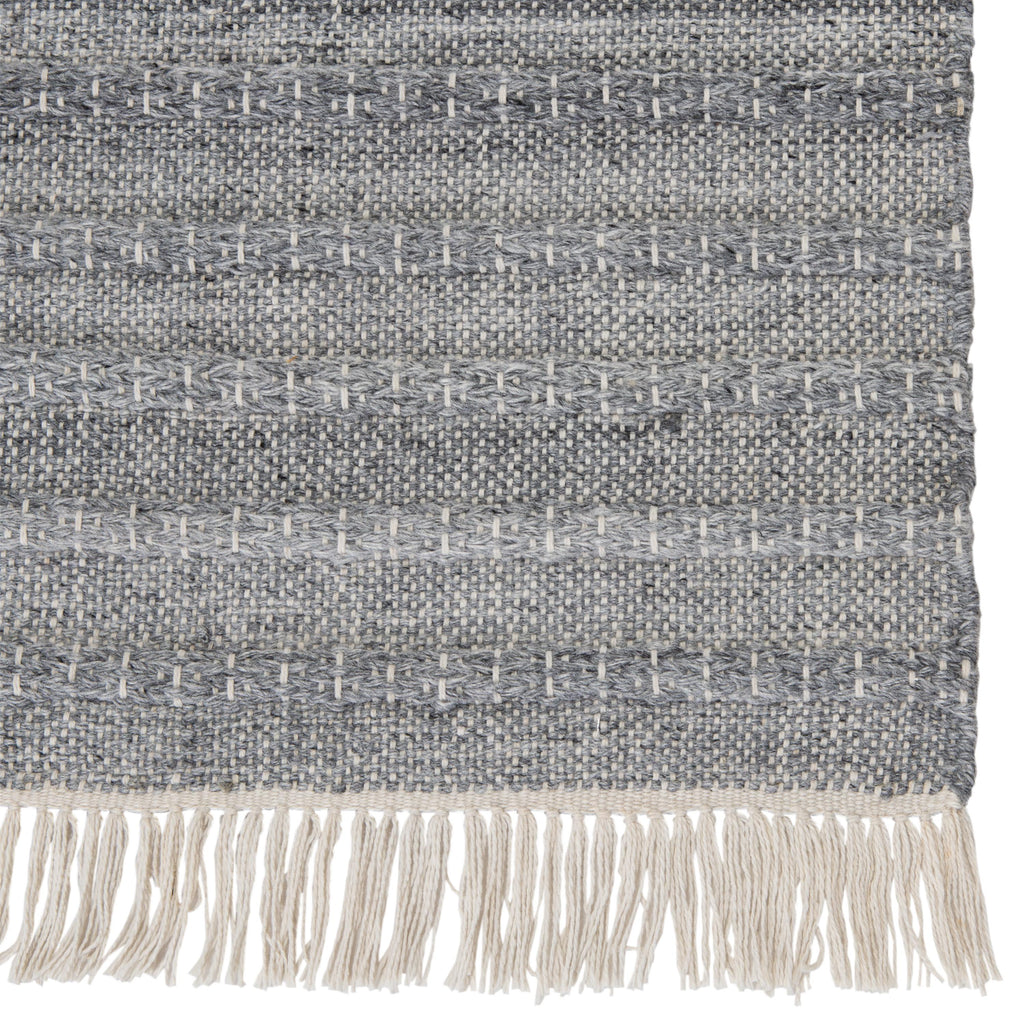 Jaipur Living Torre Indoor/ Outdoor Solid Gray/ Cream Area Rug (2'X3')